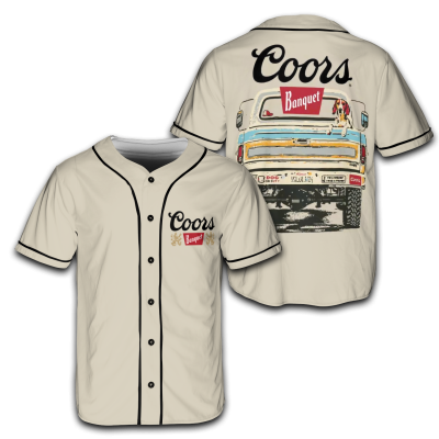 4th of July Patriotic Vintage Coors Banquet truck Jersey TID37