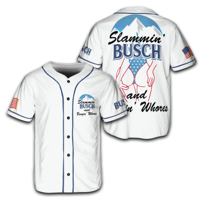 4th of July Slammin’ Busch and Poudin' Tush Jersey TID38