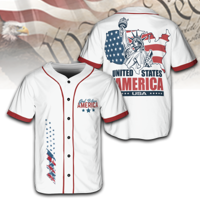 God Bless American Jersey T-shirt TID14