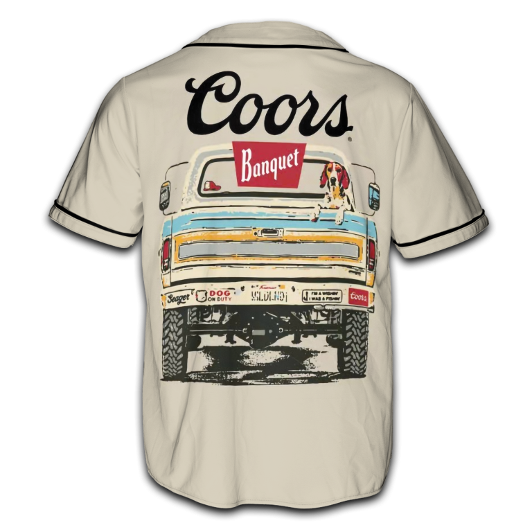 4th of July Patriotic Vintage Coors Banquet truck Jersey TID37