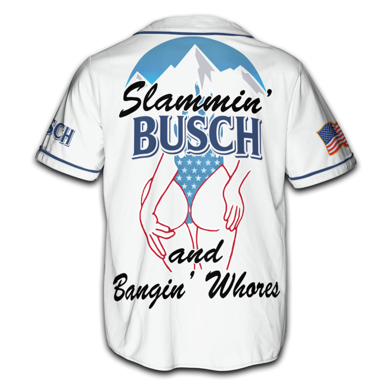 4th of July Slammin’ Busch and Poudin' Tush Jersey TID38
