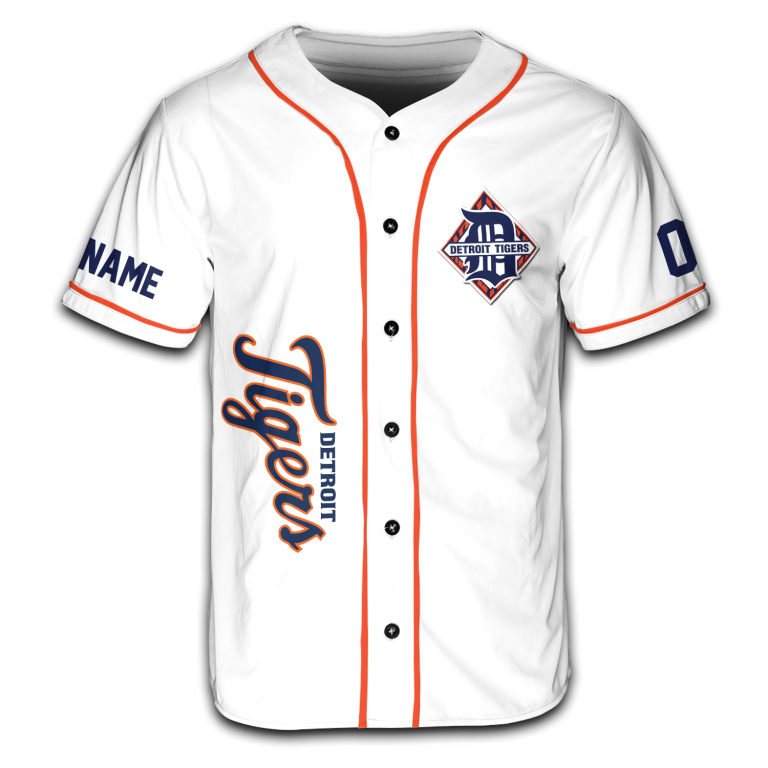 Vintage 90s Detroit Baseball Team Skeleton Style Jersey