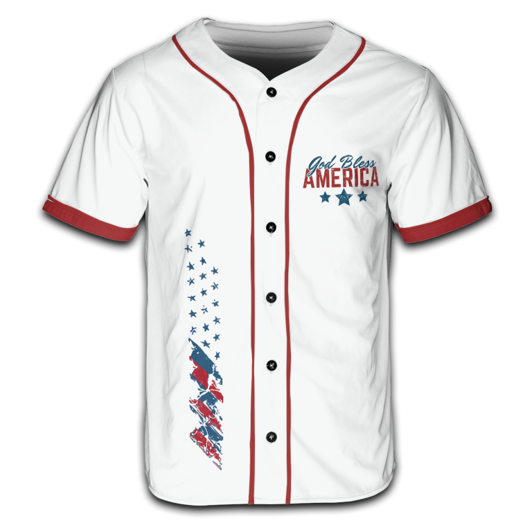 God Bless American Jersey T-shirt TID14