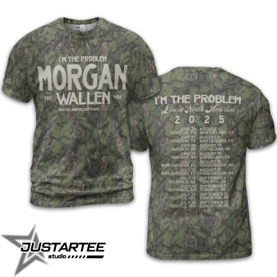 Morgan Wallen x Houston Texans Tour 2025 Camo T-Shirt