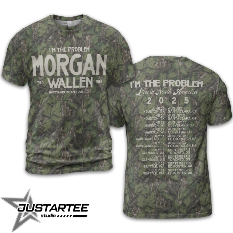 Morgan Wallen x Houston Texans Tour 2025 Camo T-Shirt