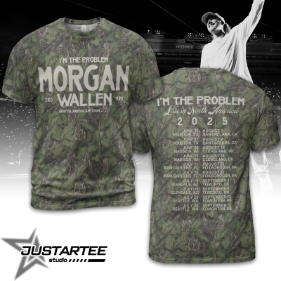 Morgan Wallen x Houston Texans Tour 2025 Camo T-Shirt