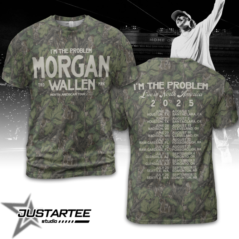 Morgan Wallen x Houston Texans Tour 2025 Camo T-Shirt
