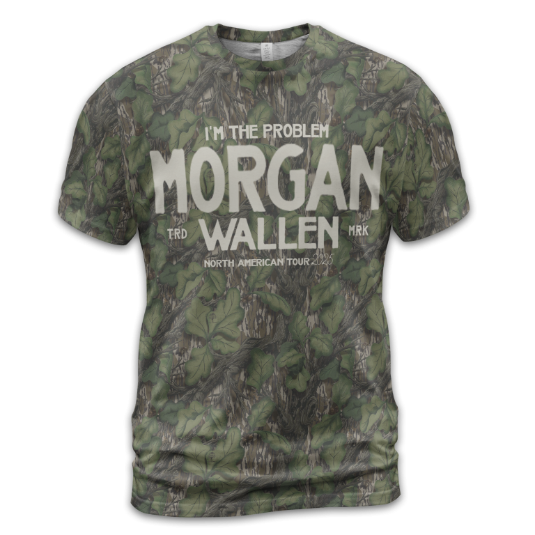 Morgan Wallen x Houston Texans Tour 2025 Camo T-Shirt